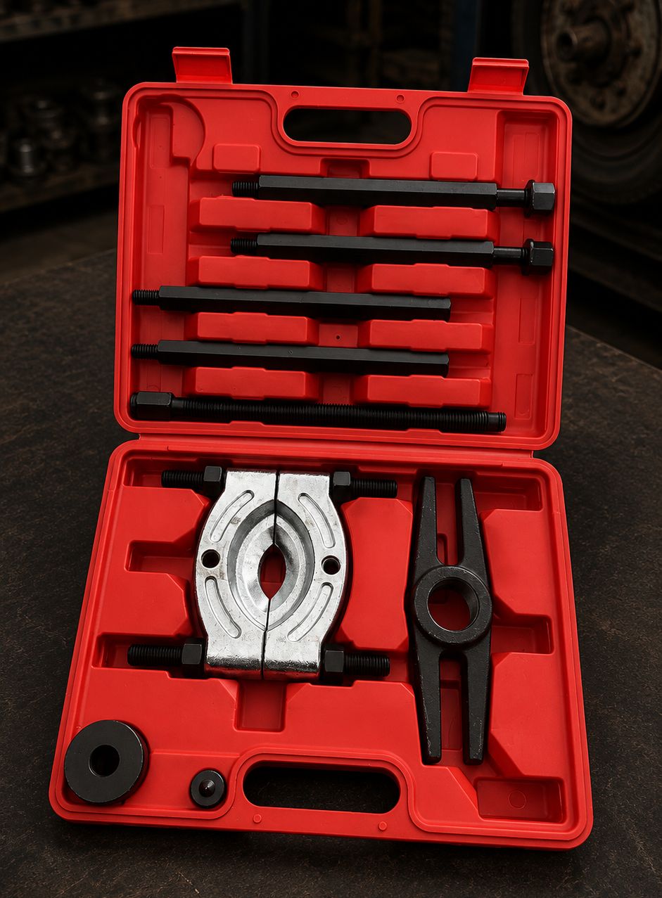 Kit Extractor de Rulemanes Cepo Grande 75 mm a 105 mm 9 Pzas