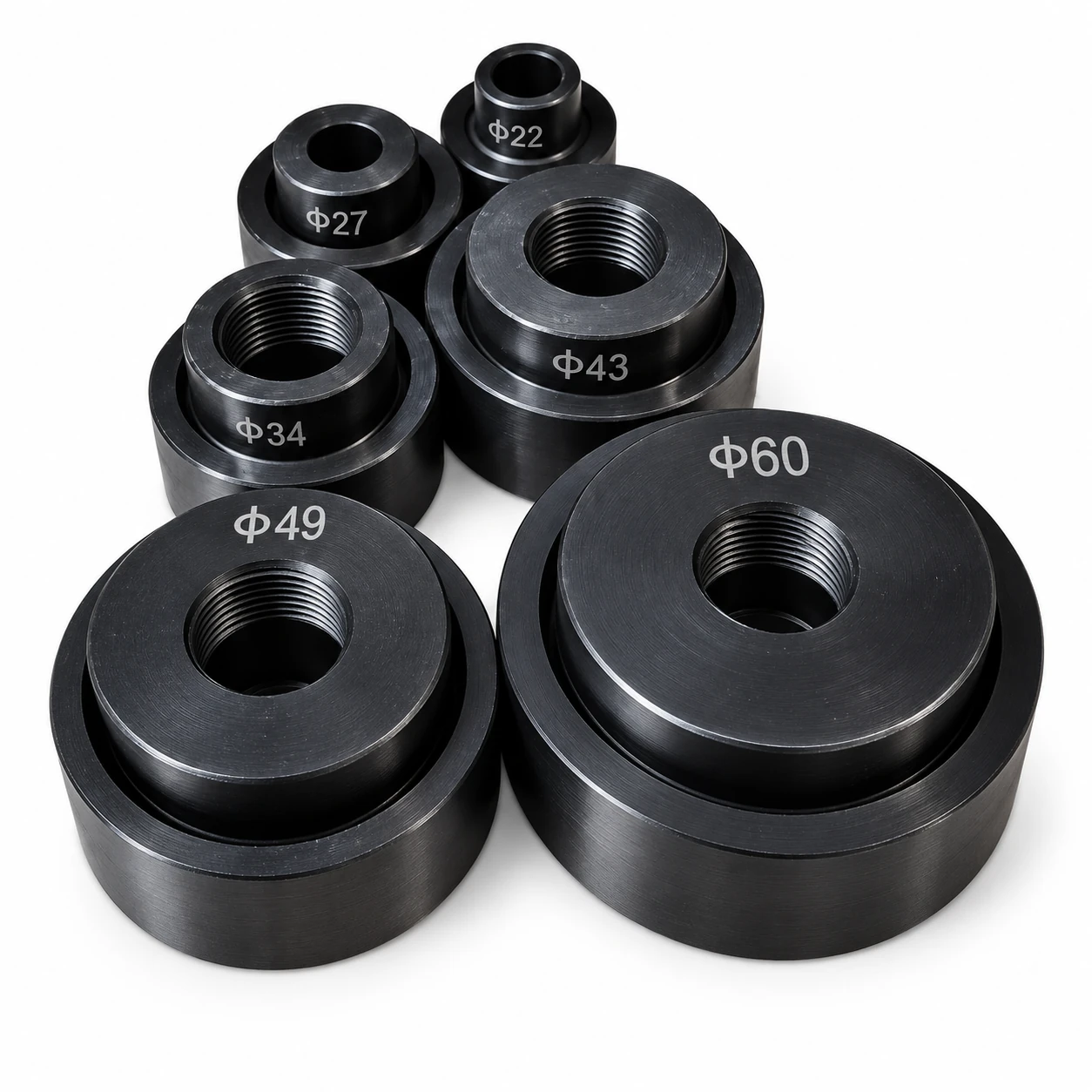 Juego de Matrices 22 a 60 mm para Sacabocados HHK-8 — repuestos